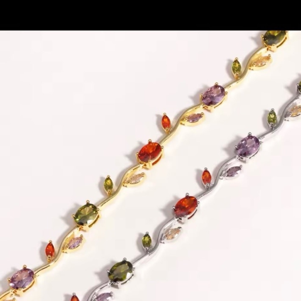 Multicolor Swarovski Elements Branch Model Rhodiu… - image 2